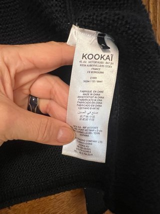 Chaqueta Kookaï azul marino con cristales