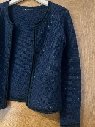 Chaqueta Kookaï azul marino con cristales