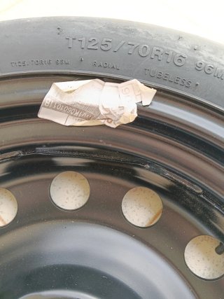 Rueda de repuesto Hankook 125/70R16 96M