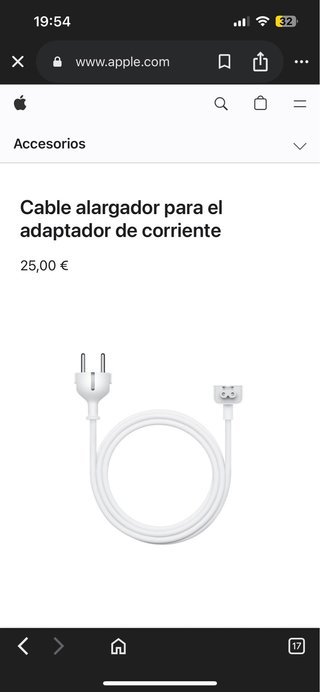 Cable alargador Apple Macbook