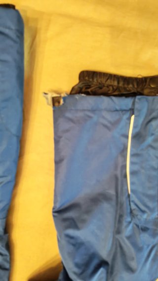 Pantalón de esquí azul con tirantes, niño 122 cm