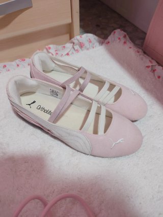 Bailarinas Puma Speedcat Ortholite Rosa/Beige