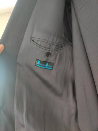 Traje Milano Raya Azul