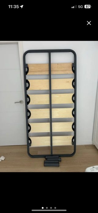Somier 90x190 cm Reforzado con 6 Patas