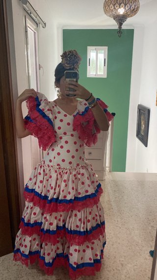 Traje de flamenca con lunares