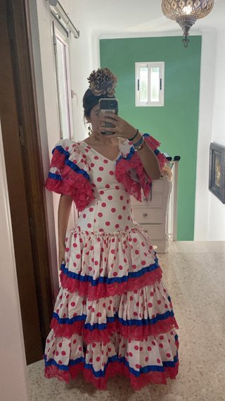 Traje de flamenca con lunares