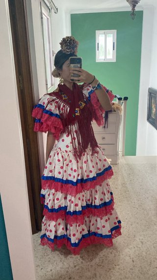 Traje de flamenca con lunares