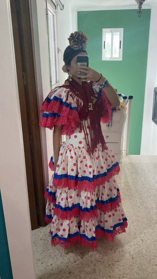 Traje de flamenca con lunares