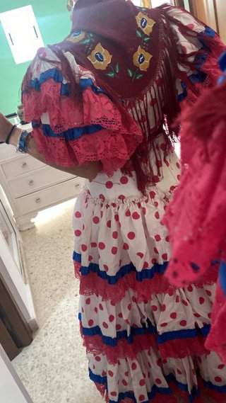 Traje de flamenca con lunares