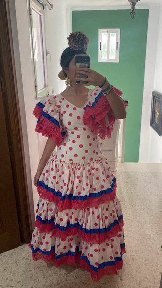 Traje de flamenca con lunares