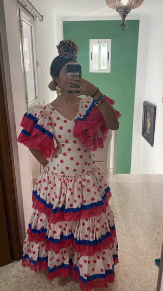 Traje de flamenca con lunares