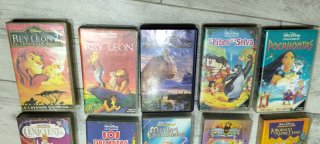 Lote 10 Películas VHS Disney Clásicos