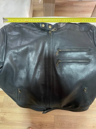 Chaqueta de moto hombre negra y roja