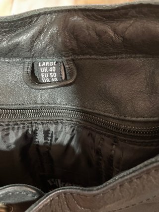 Chaqueta de moto hombre negra y roja