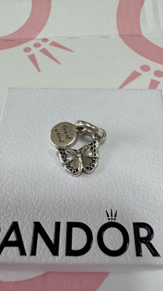 Pandora Charm Mariposa Azul y Plata