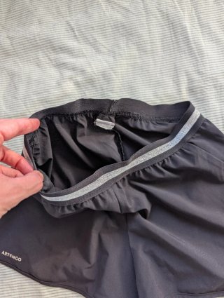 Pantalón corto deportivo negro Artengo