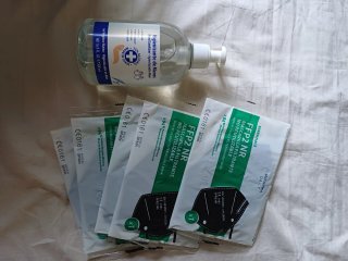 Gel Higienizante y Mascarillas FFP2 NR