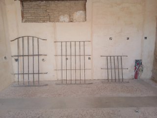 Reja de ventana de hierro forjado