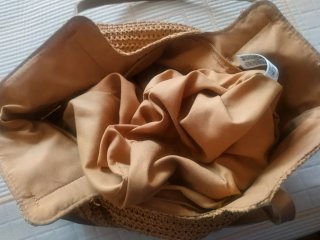 Bolso Rafia de Primark tejido color beige