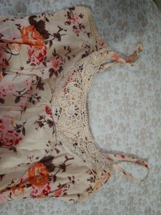 Camiseta tirantes flores S