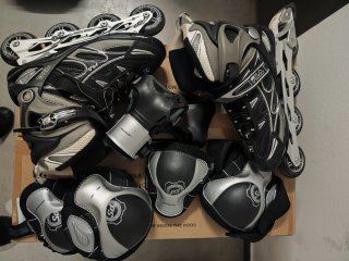 Patines en línea Fila Talla 43 + Protecciones