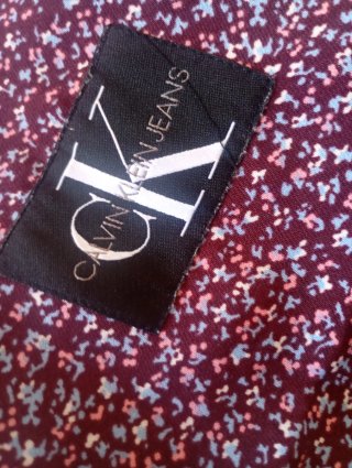 Vestido Calvin Klein floral morado