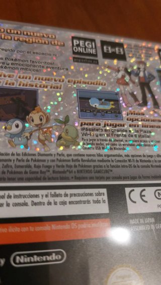 Caja Pokémon Platino Nintendo DS
