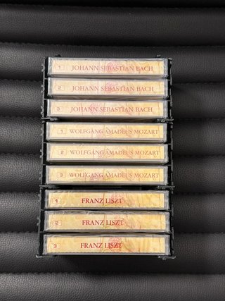 Cofanetto 9 musicassette tesori della musica Mozart Bach Liszt- Digest