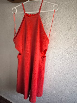 Vestido Verano Escote Halter Texturizado