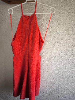 Vestido Verano Escote Halter Texturizado