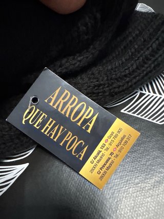 Cárdigan Negro con Capucha Talla Única