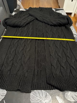 Cárdigan Negro con Capucha Talla Única