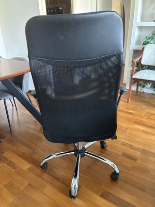 Silla ergonómica oficina malla negra