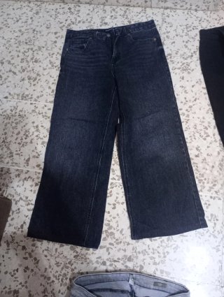 Pantalón vaquero ancho azul