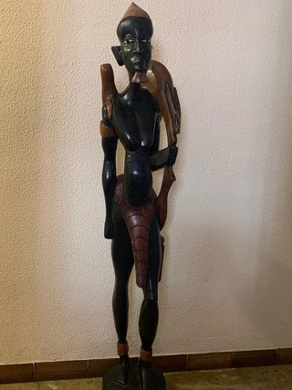 Figura Massai Grande Madera 1.35m