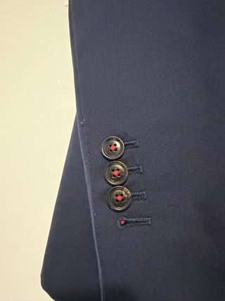 Traje Carolina Herrera Azul Talla 38