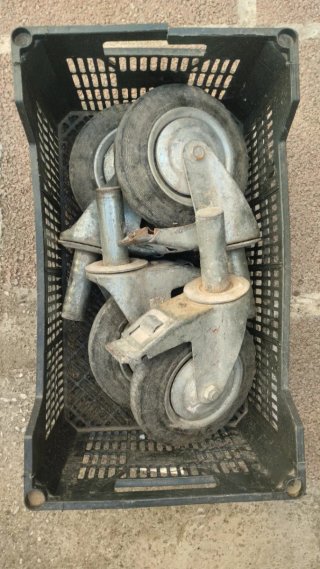 Ruedas de andamio (4 unidades)