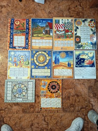 Lote 10 Azulejos Cerámicos Decorativos Serima