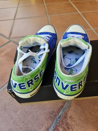 Converse All Star Blu/Verde Scarpe