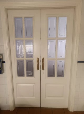 Puertas correderas madera lacadas blanco