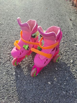 Patines rosas infantiles