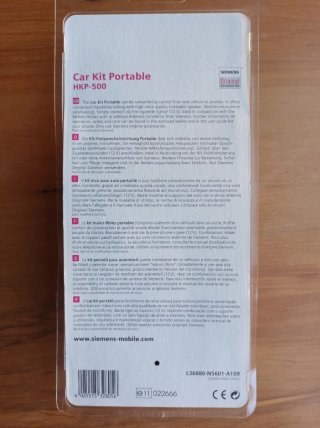Kit Coche Siemens Mobile HKP-500