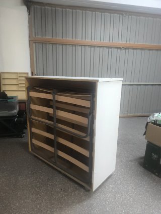 Somier plegable de madera y metal
