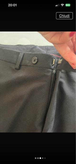 Abito uomo sartoriale nero