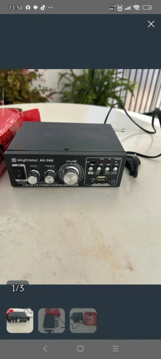 Amplificador Skytronic AV-360 USB SD FM