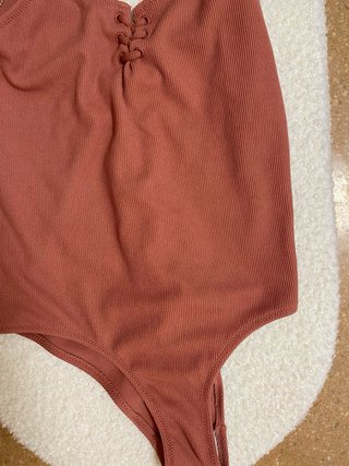 Bañador Zara Rosa Encaje