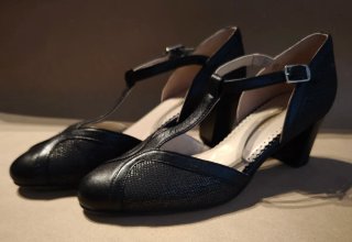 Zapatos tacón PieSanto Piel negros Talla 37