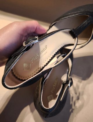 Zapatos tacón PieSanto Piel negros Talla 37