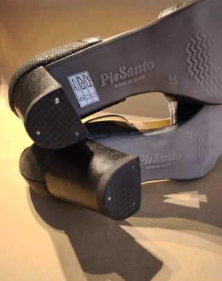 Zapatos tacón PieSanto Piel negros Talla 37