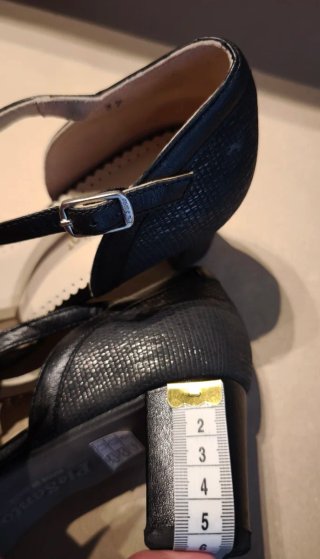 Zapatos tacón PieSanto Piel negros Talla 37